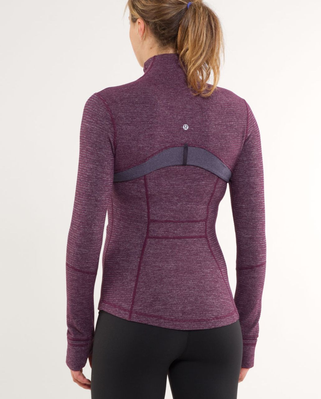 Lululemon Define Jacket *Soft Mini Check - Black Swan Heathered Plum Mini Check /  Heathered Black Swan