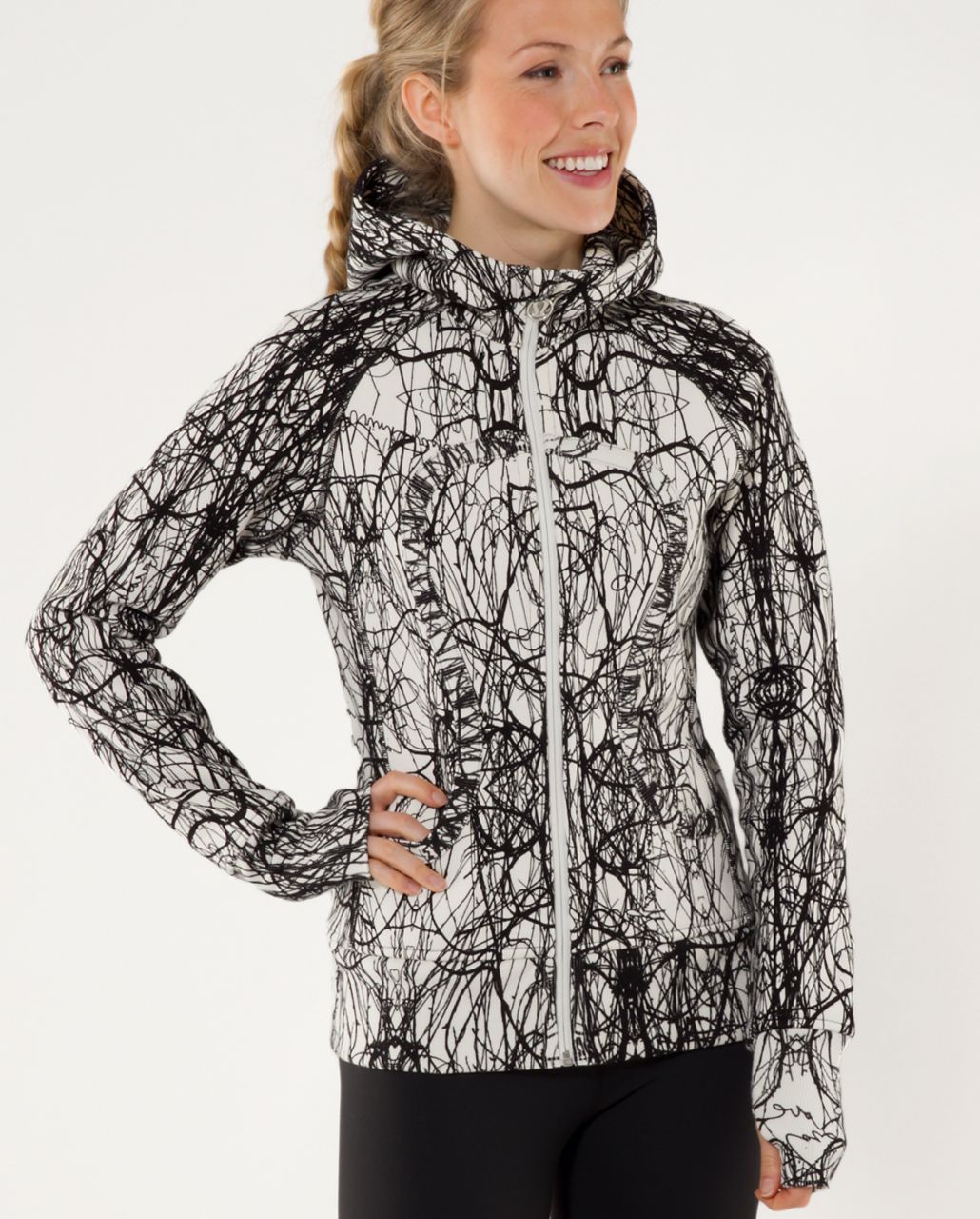 Lululemon Scuba Hoodie *Print - Ghost Ground Nesting Black Bird