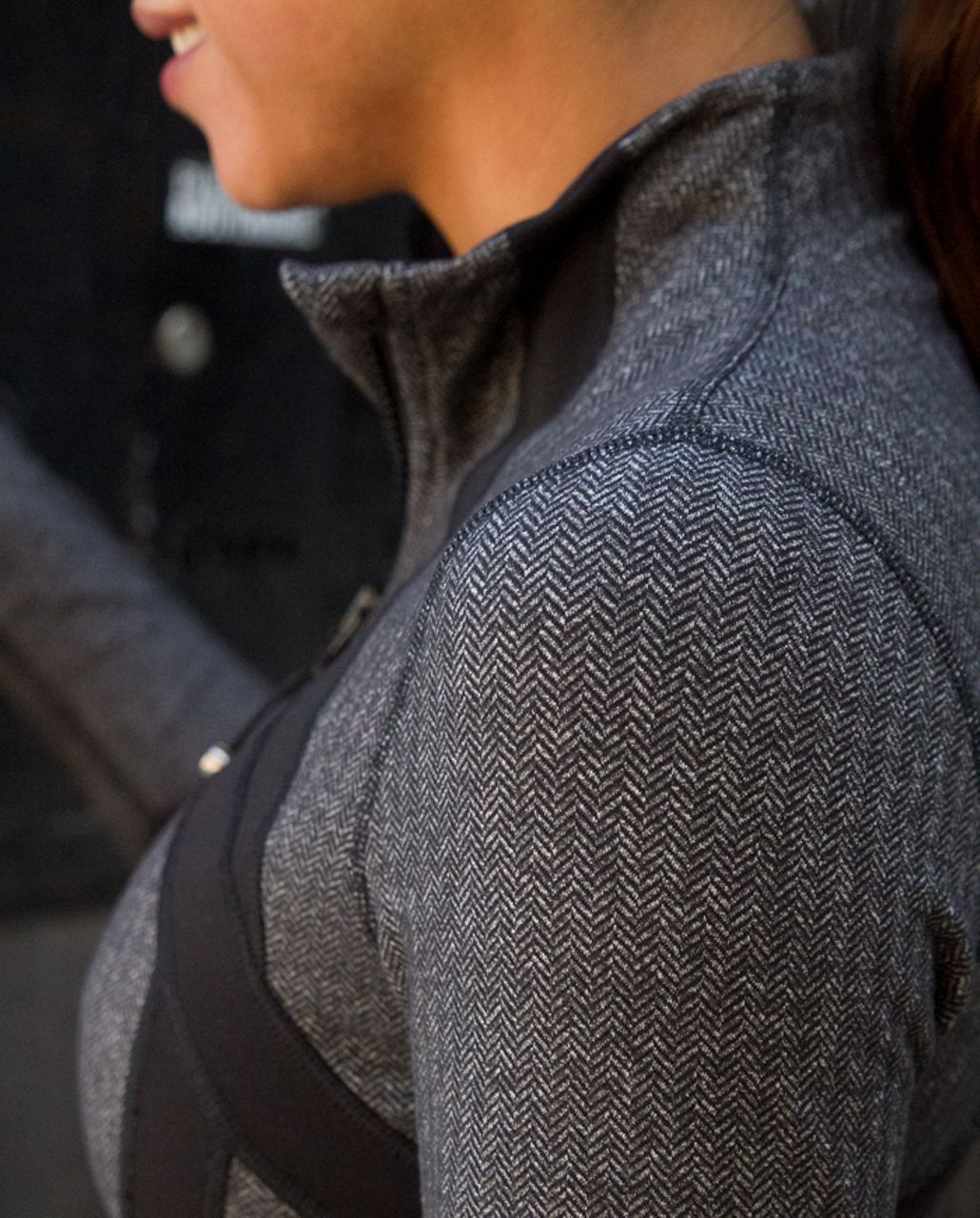 Lululemon black giant herringbone define jacket - Agent Athletica