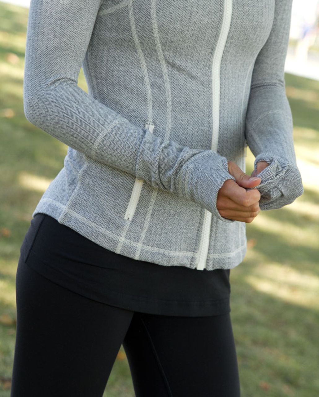 Lululemon Define Jacket - Heathered Herringbone Heathered Black Black  (First Release) - lulu fanatics