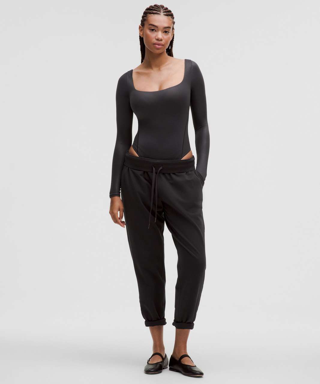 Lululemon Wundermost Ultra-Soft Nulu Square-Neck Long-Sleeve Lululemon Wundermost Ultra-Soft Nulu Square-Neck Long-Sleeve