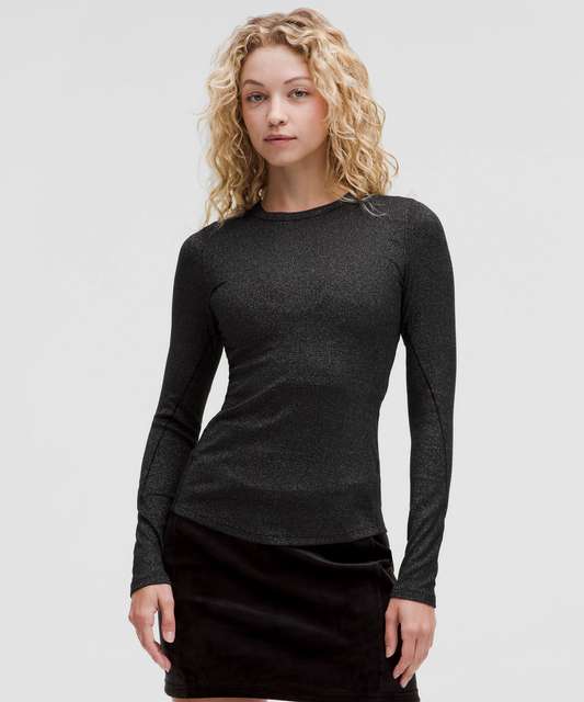 Lululemon Hold Tight Long Sleeve - Silver Blue - lulu fanatics Lululemon Hold Tight Long Sleeve - Silver Blue - lulu fanatics