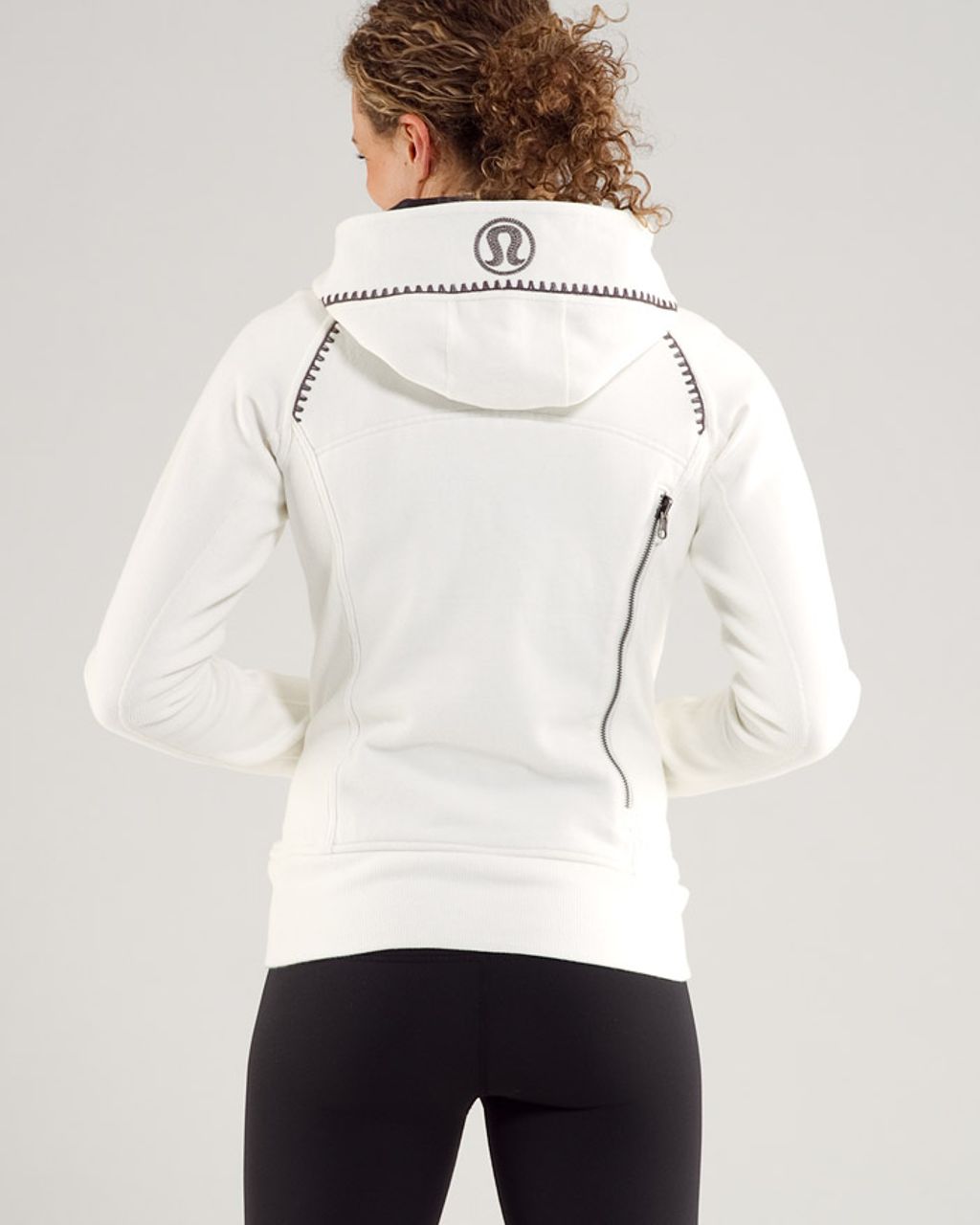 Lululemon Scuba Hoodie* Travel Pillow - Ghost /  Black Snowy Owl