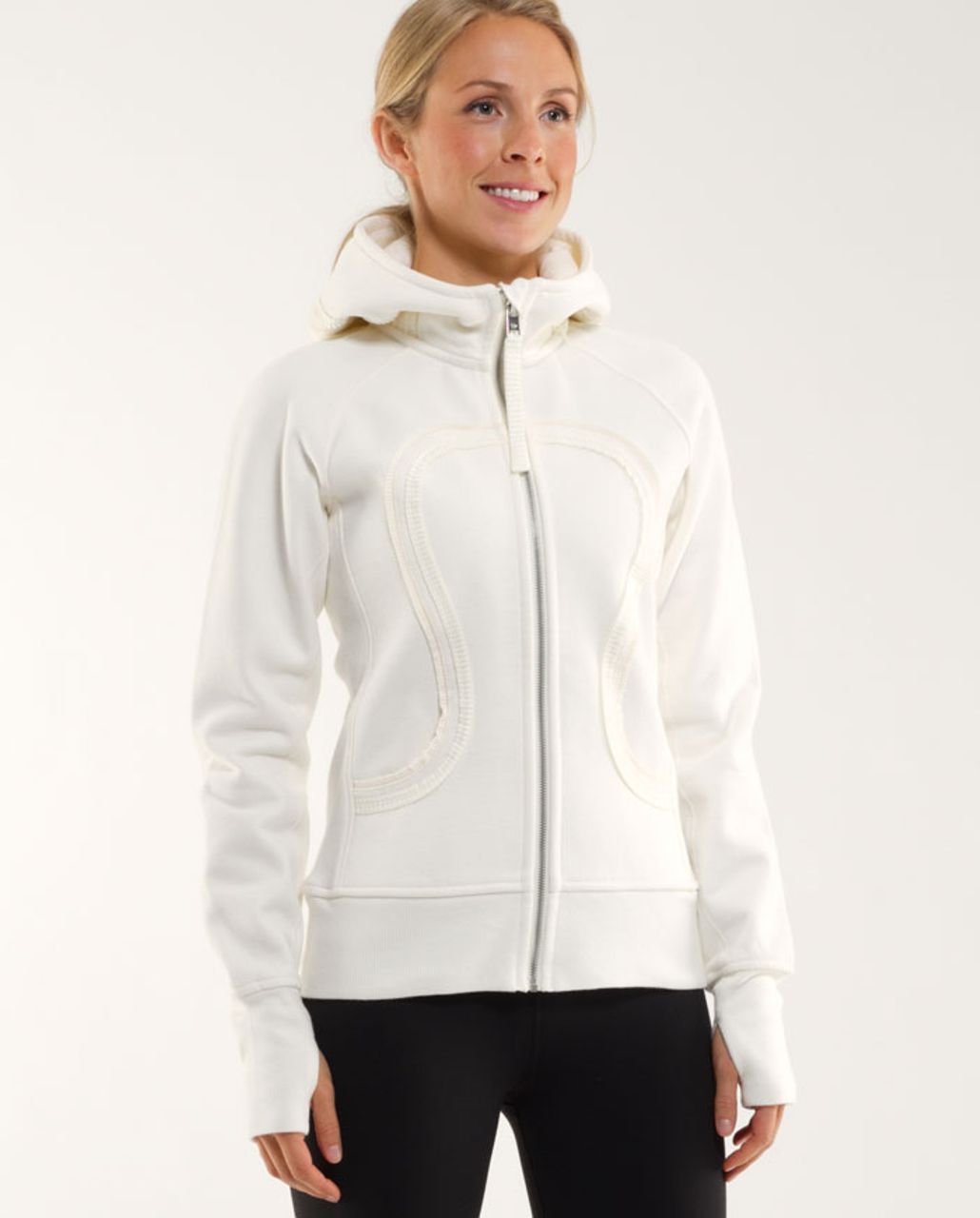 Lululemon Scuba Hoodie*Pleated Tape - Ghost