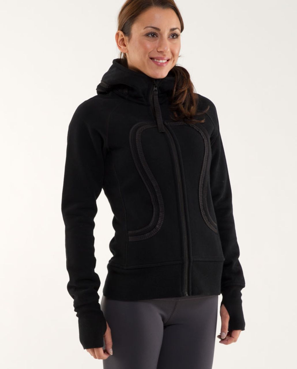 lululemon black scuba hoodie