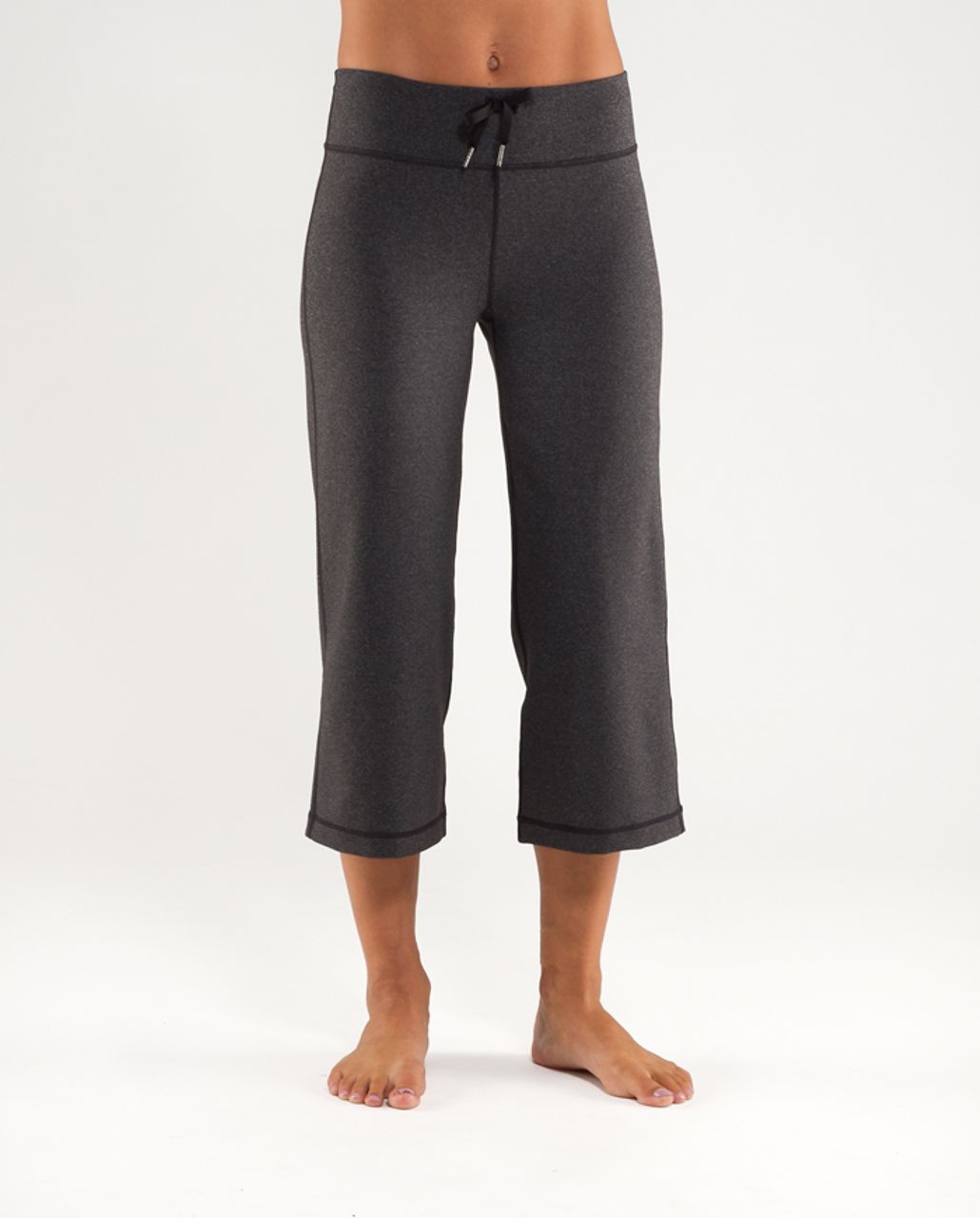 Lululemon Relaxed Fit Crop II - Heathered Black