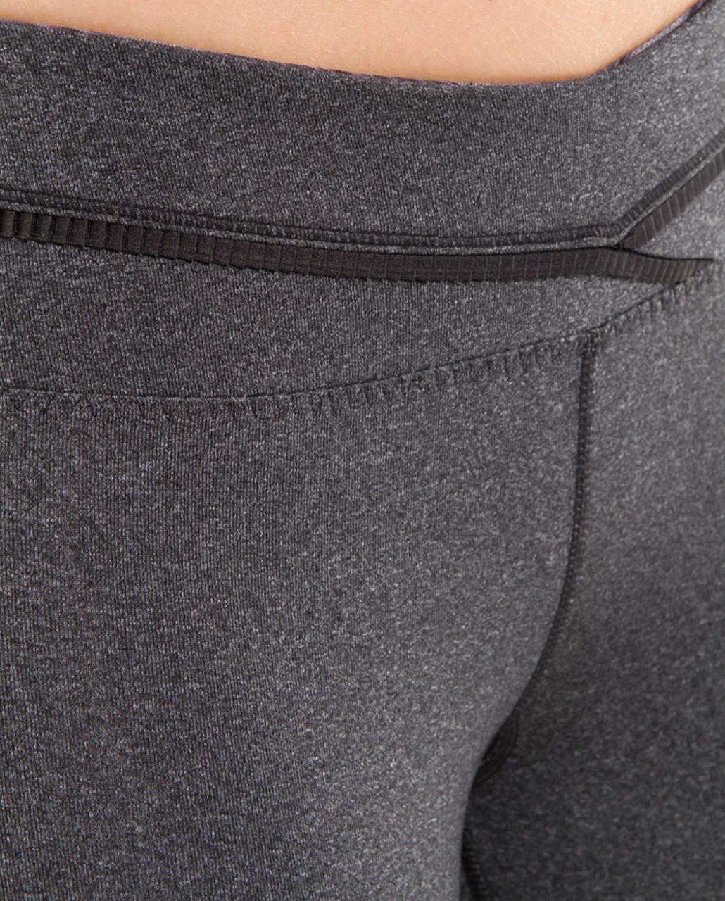 Lululemon Priiti Crop - Heathered Black /  Black Stripes Galore