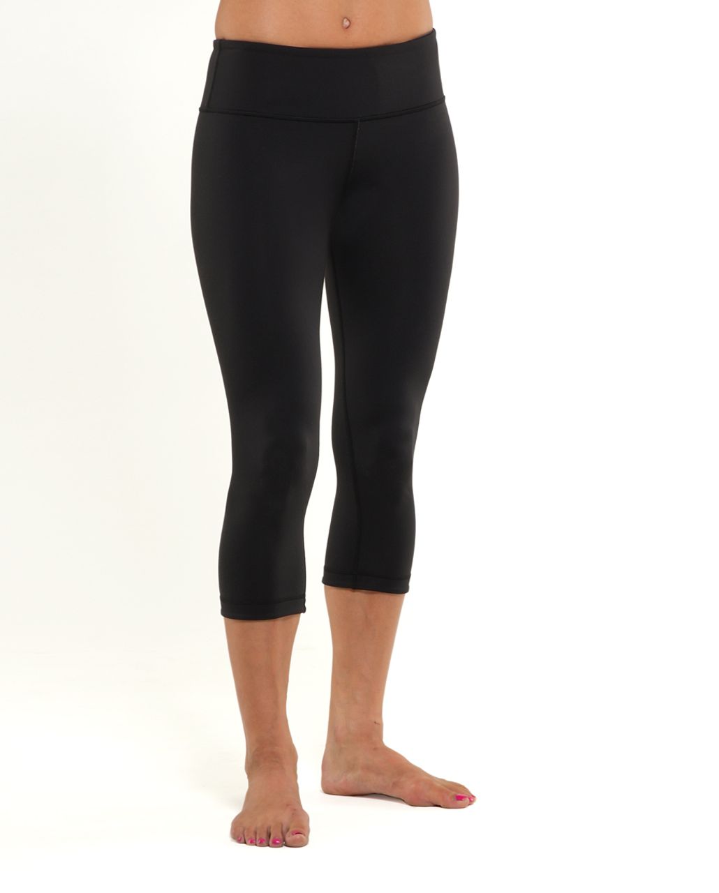 Lululemon Wunder Under Crop*Silver - Black