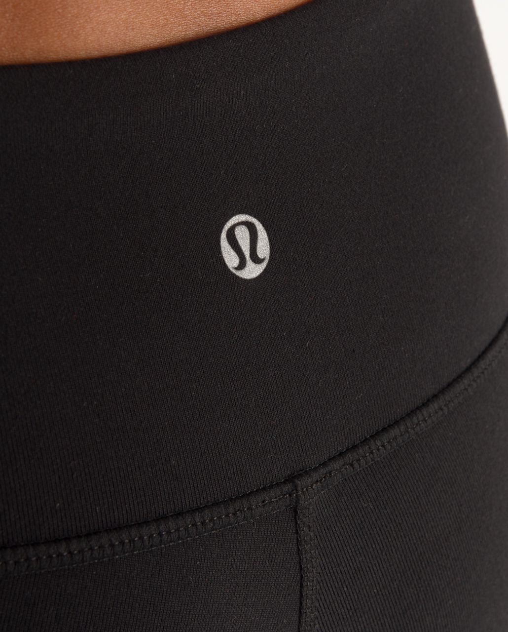 Lululemon Wunder Under Crop*Silver - Black