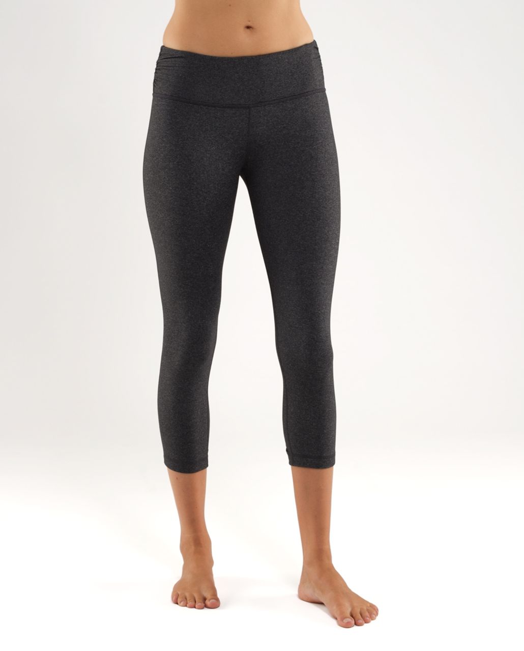 Lululemon Cardio Kick Crop - Heathered Black