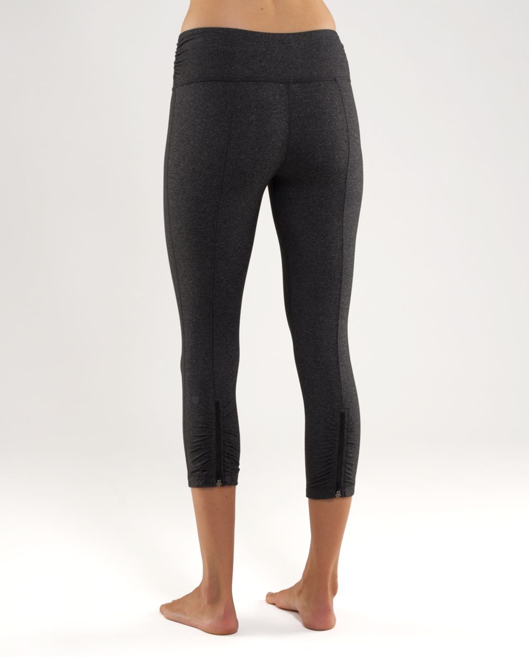 Lululemon Cardio Kick Crop - Heathered Black