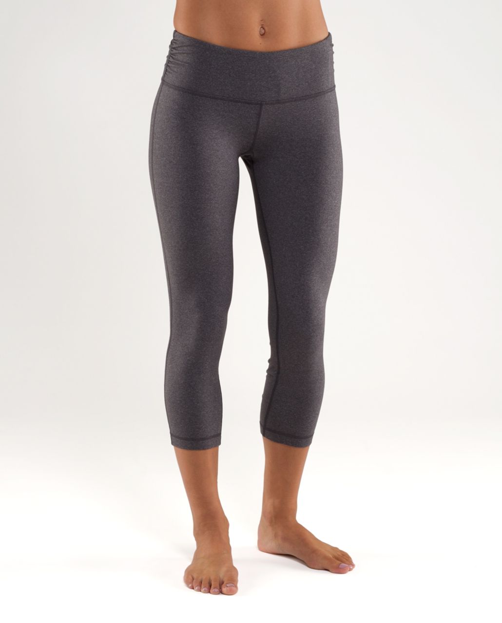 Lululemon Cardio Kick Crop - Heathered Coal