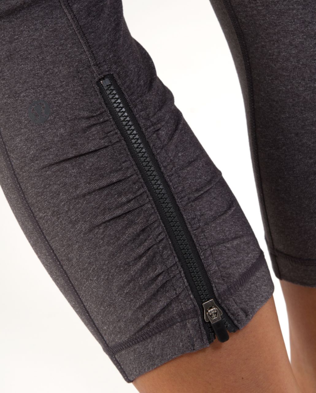 Lululemon Cardio Kick Crop - Heathered Coal