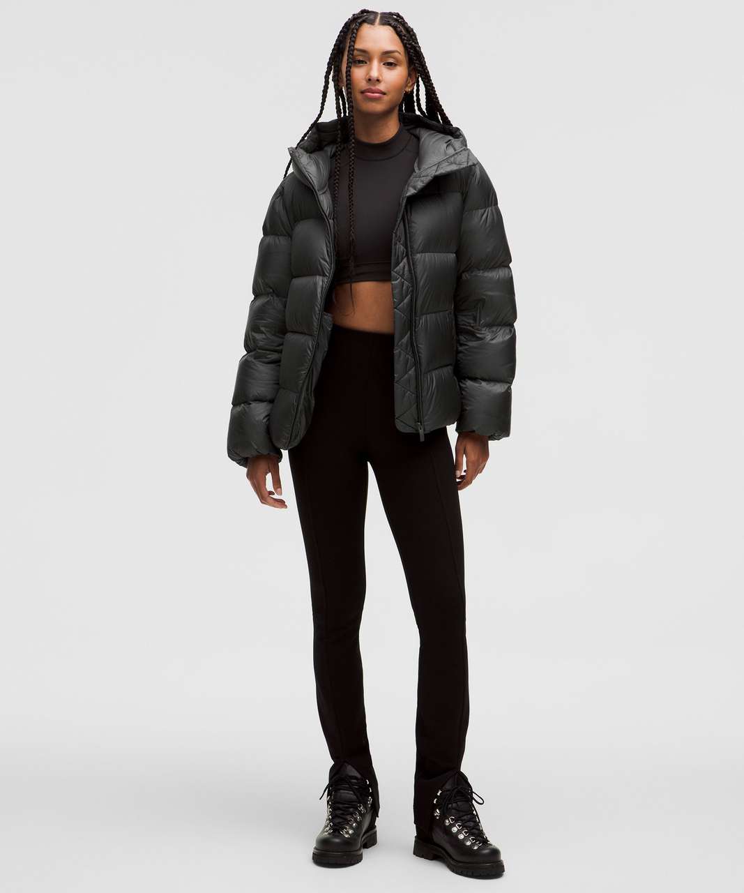 Lululemon Featherweight Down Jacket - Graphite Grey - lulu Lululemon Featherweight Down Jacket - Graphite Grey - lulu