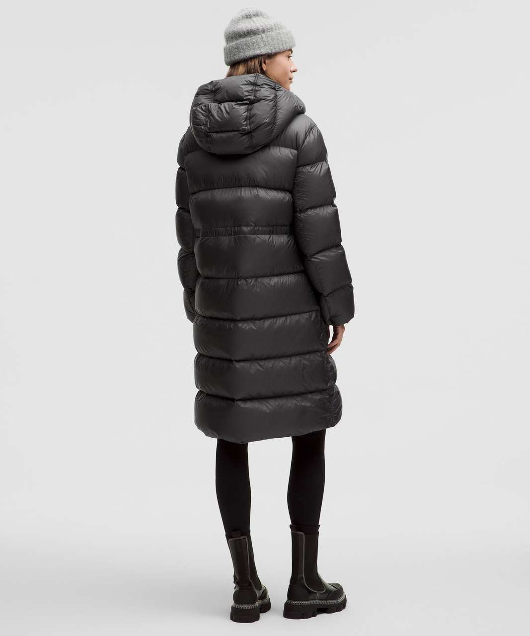Lululemon Featherweight Down Long Jacket - Graphite Grey Lululemon Featherweight Down Long Jacket - Graphite Grey