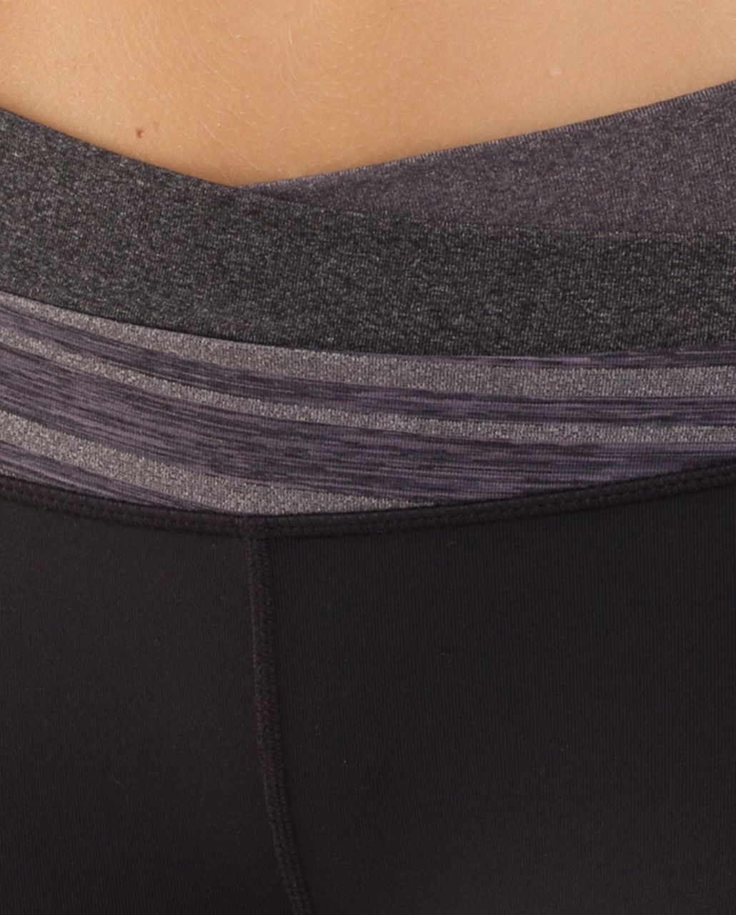 Lululemon Astro Wunder Under Crop - Black /  Heathered Coal /  Heathered Black