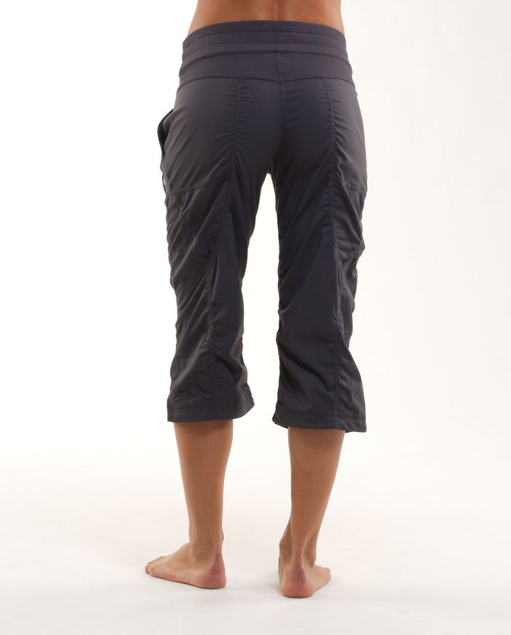 Lululemon Studio Crop - Coal - lulu fanatics