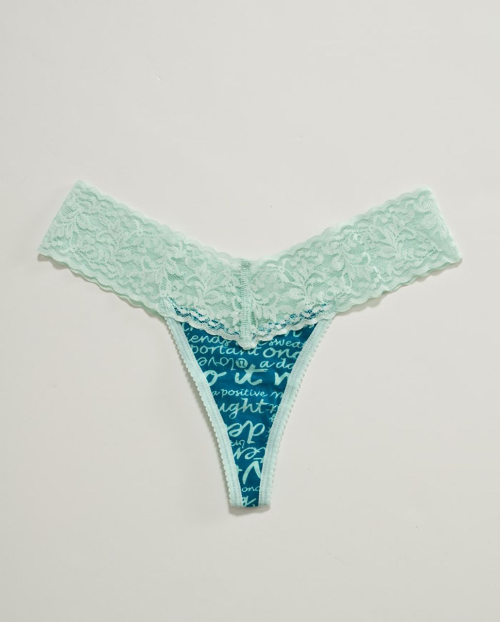 Lululemon Lacey Luluthong - Surge Toothpaste Manifesto In A Bottle Print