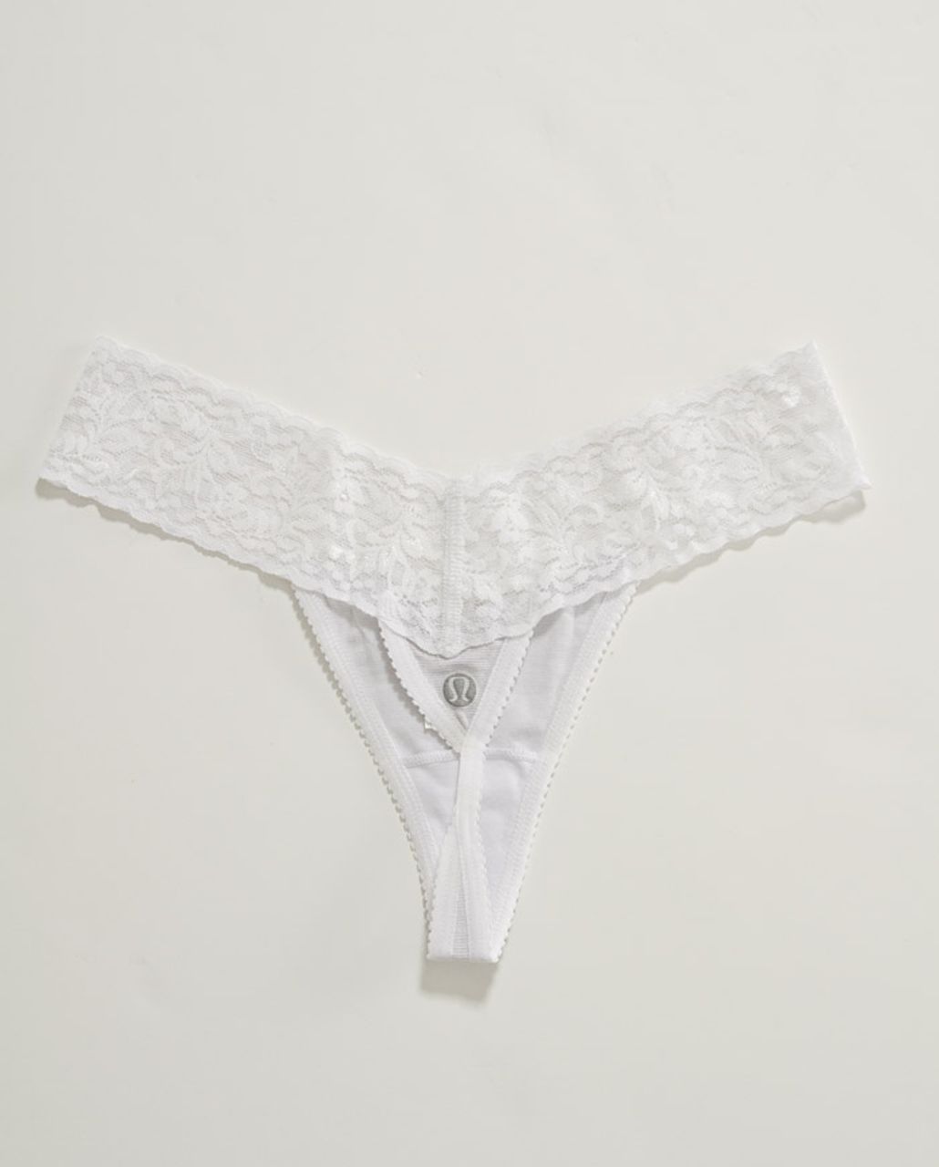 Lululemon Lacey Luluthong - White Vapor Train Stripe