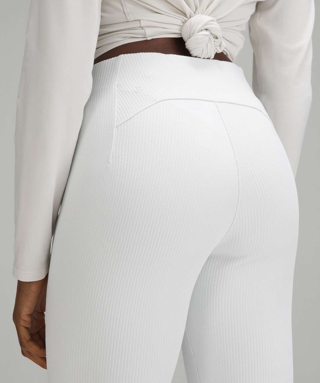 Lululemon Ribbed Softstreme Zip-Leg High-Rise Cropped Pant Lululemon Ribbed Softstreme Zip-Leg High-Rise Cropped Pant
