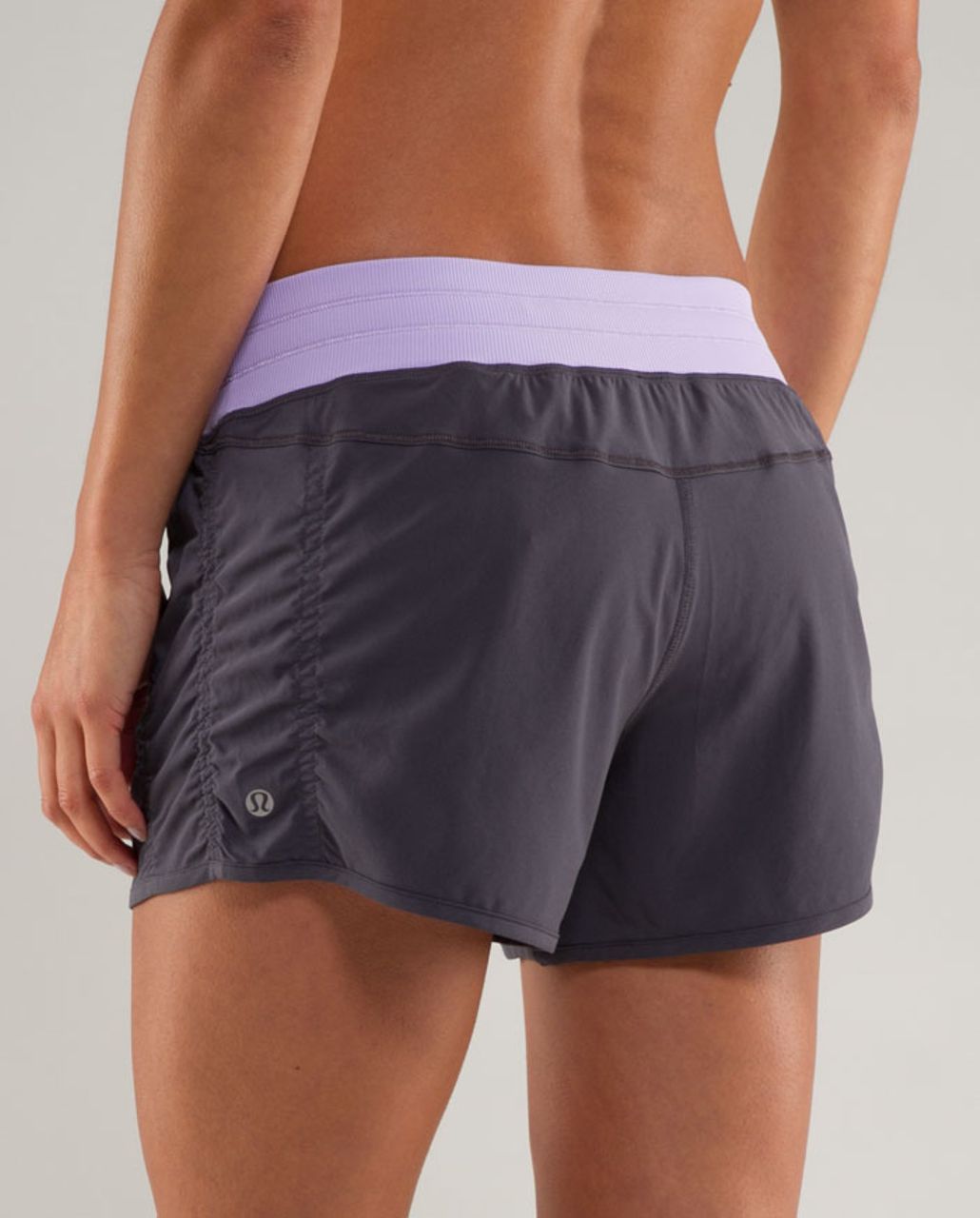 Lululemon Run:  Free & Crosstrain Short - Coal /  Lilac