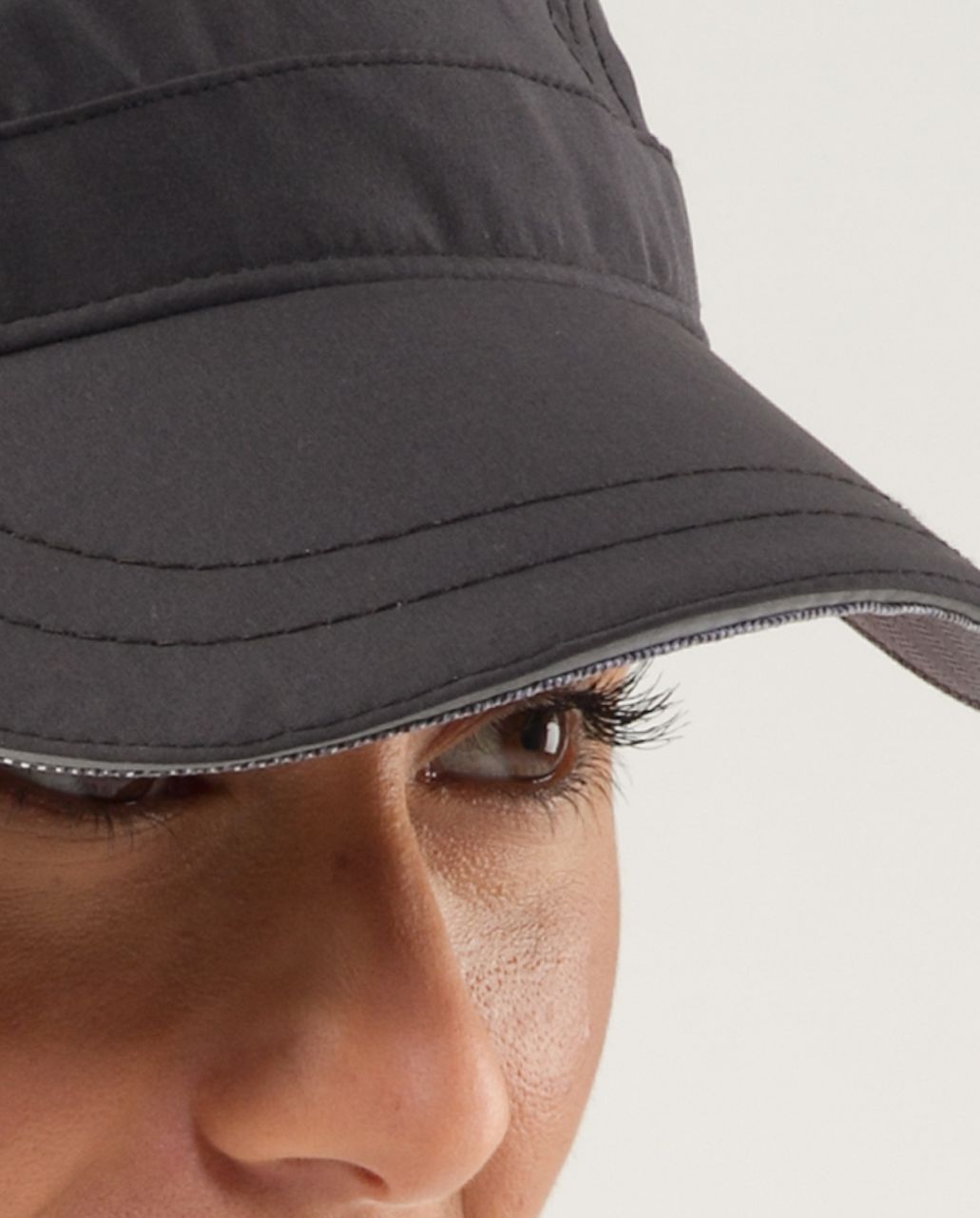 Lululemon Women's Speedy Run Hat - Deep Coal /  Ghost Heathered Coal Herringbone