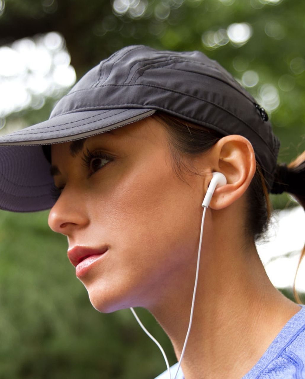 Lululemon Women's Speedy Run Hat - Deep Coal /  Ghost Heathered Coal Herringbone