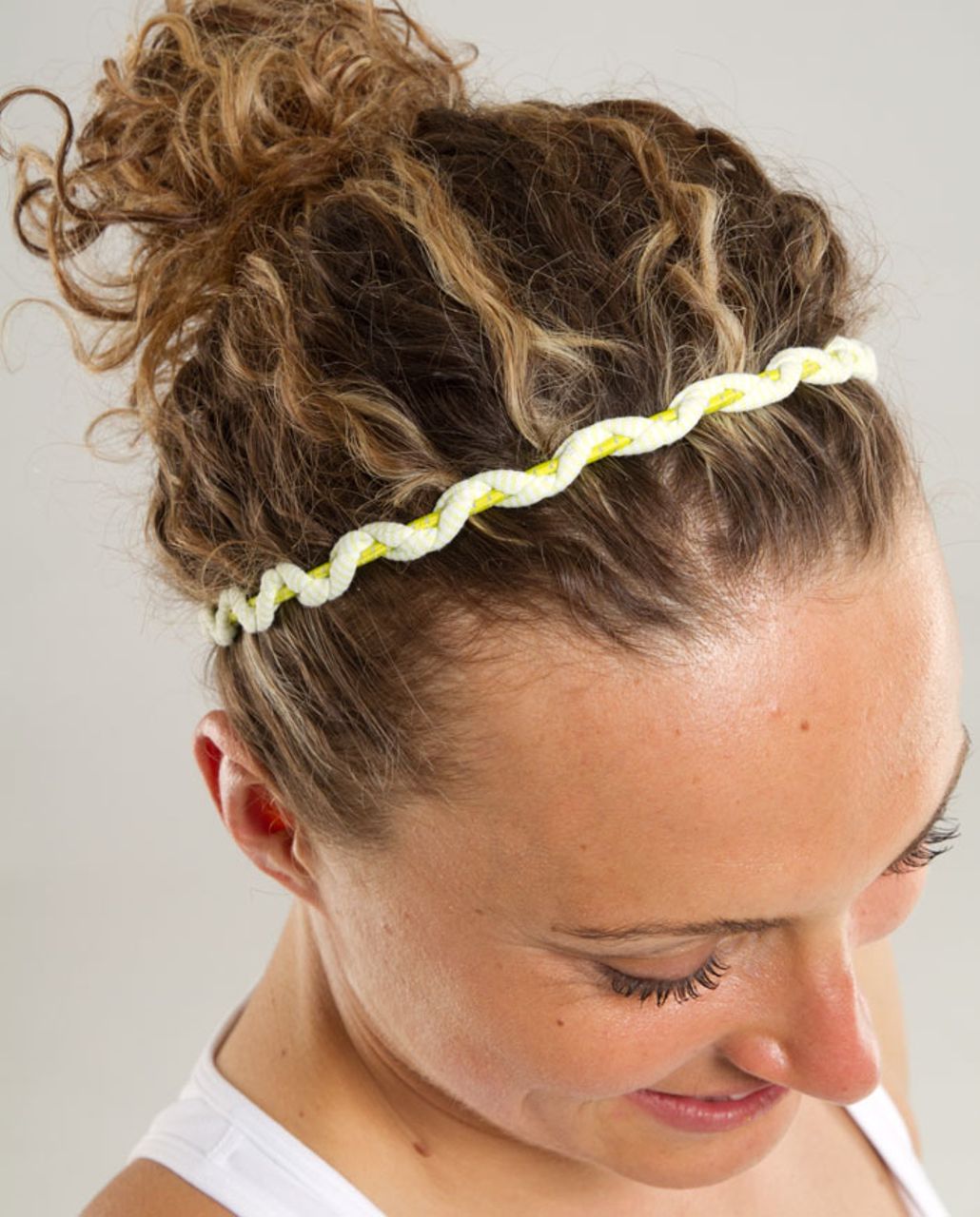 Lululemon Braided Headband - Citron Wee Stripe