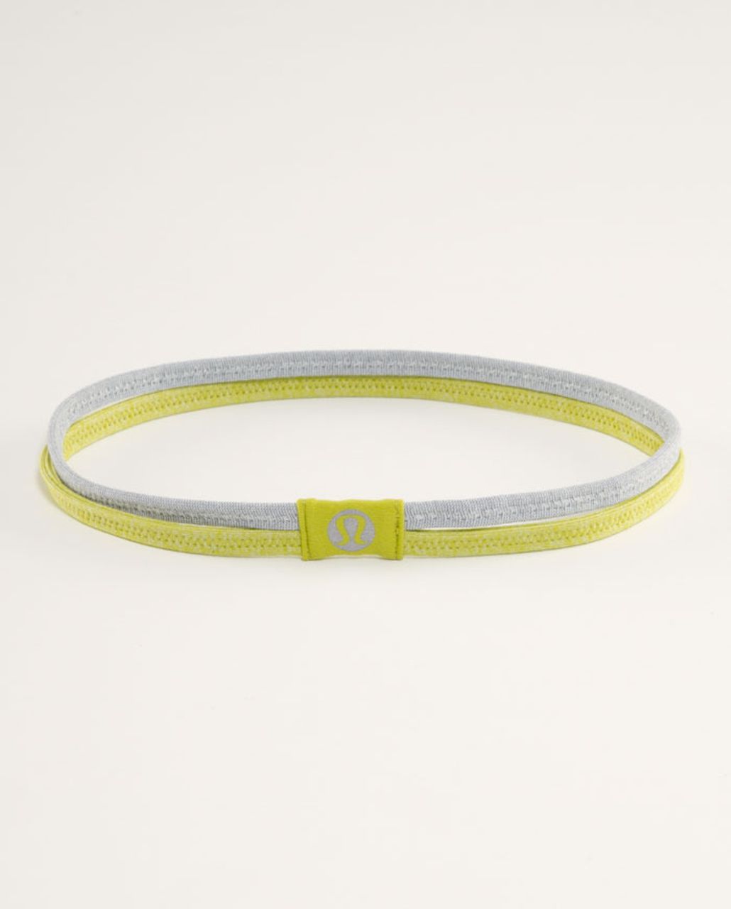 Lululemon DANCE! Headband - Ghost Blurred Grey Mini Stripe /  Heathered Tree Frog /  Tree Frog