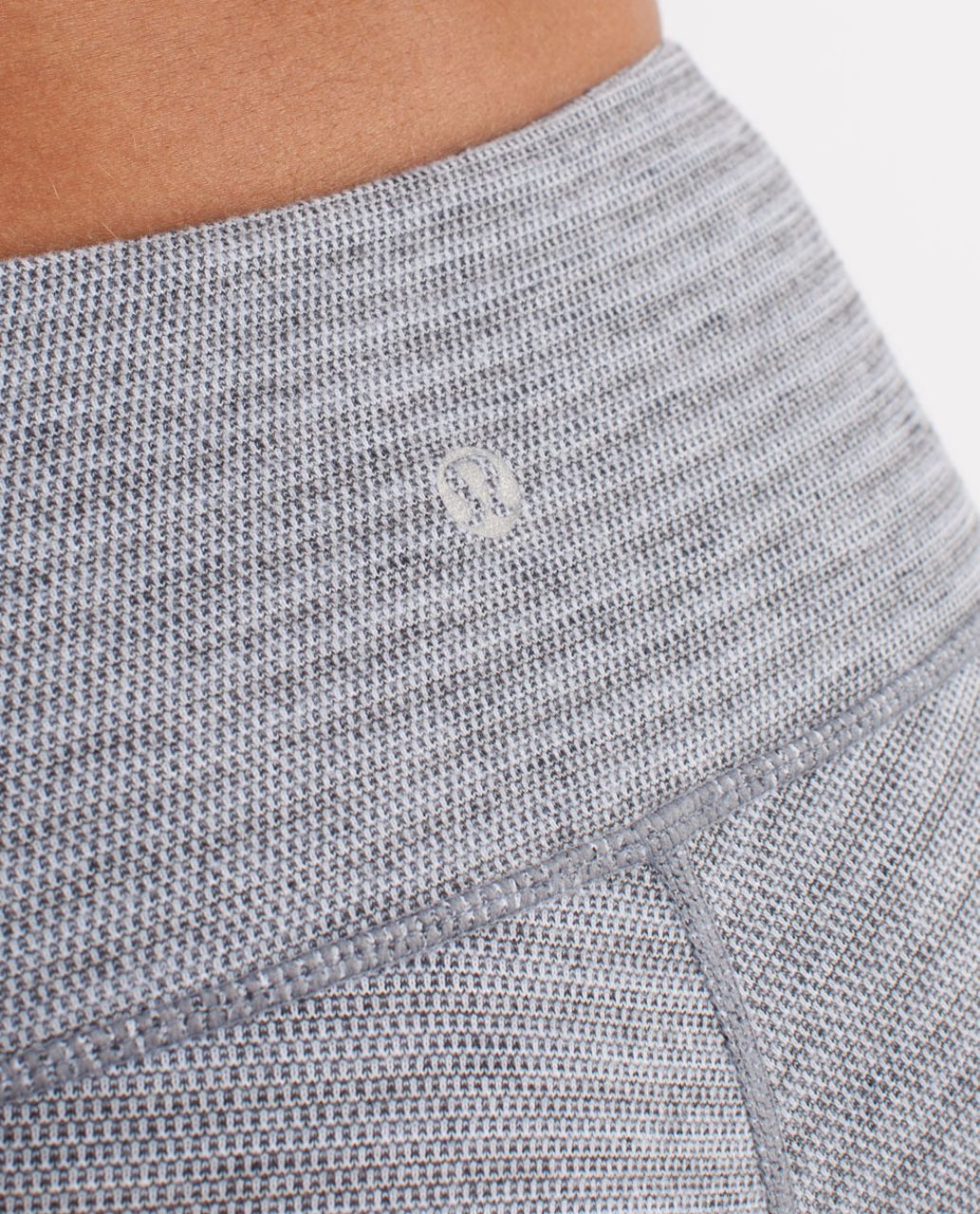 Lululemon Wunder Under Crop *Pique - Deep Coal Silver Spoon Pique