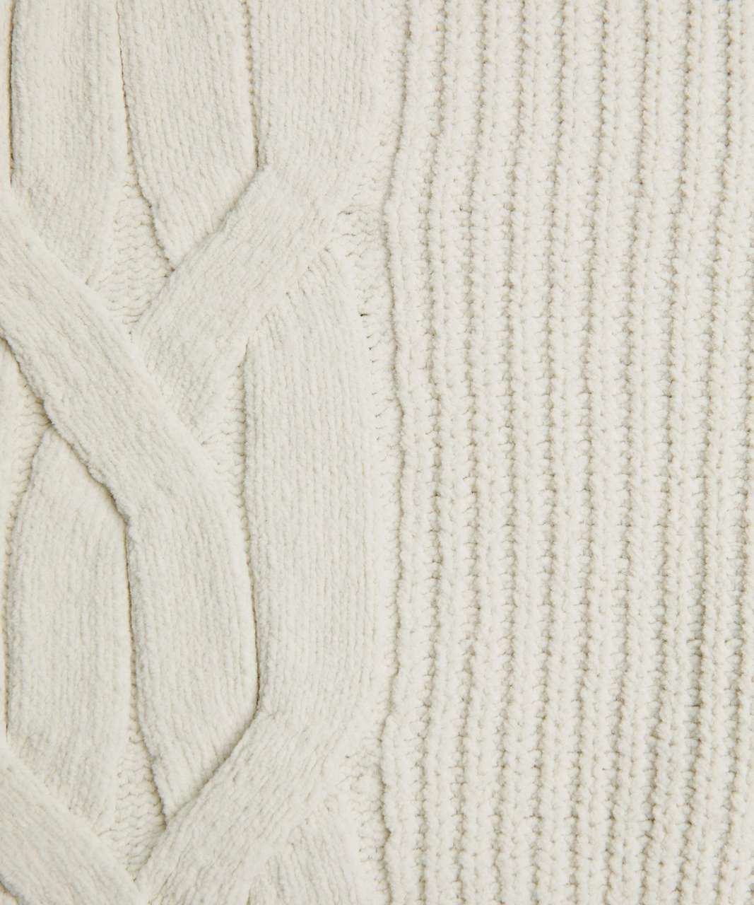 Lululemon Cable-Knit Oversized Half Zip - Bone - lulu fanatics Lululemon Cable-Knit Oversized Half Zip - Bone - lulu fanatics