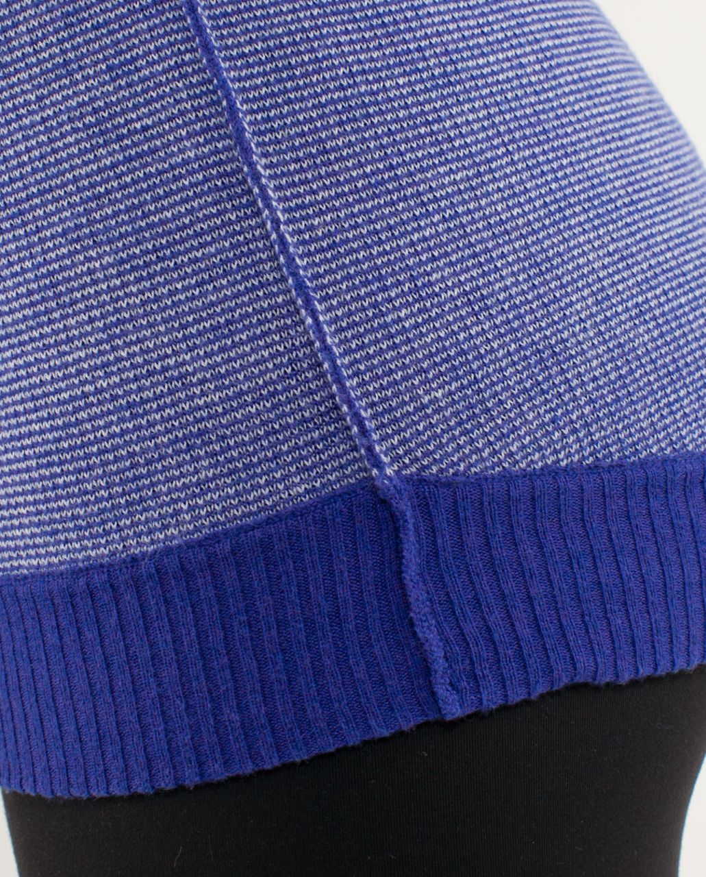 Lululemon Chai Time Pullover II - Heathered Pigment Blue /  Pigment Blue White Narrow Bold Stripe