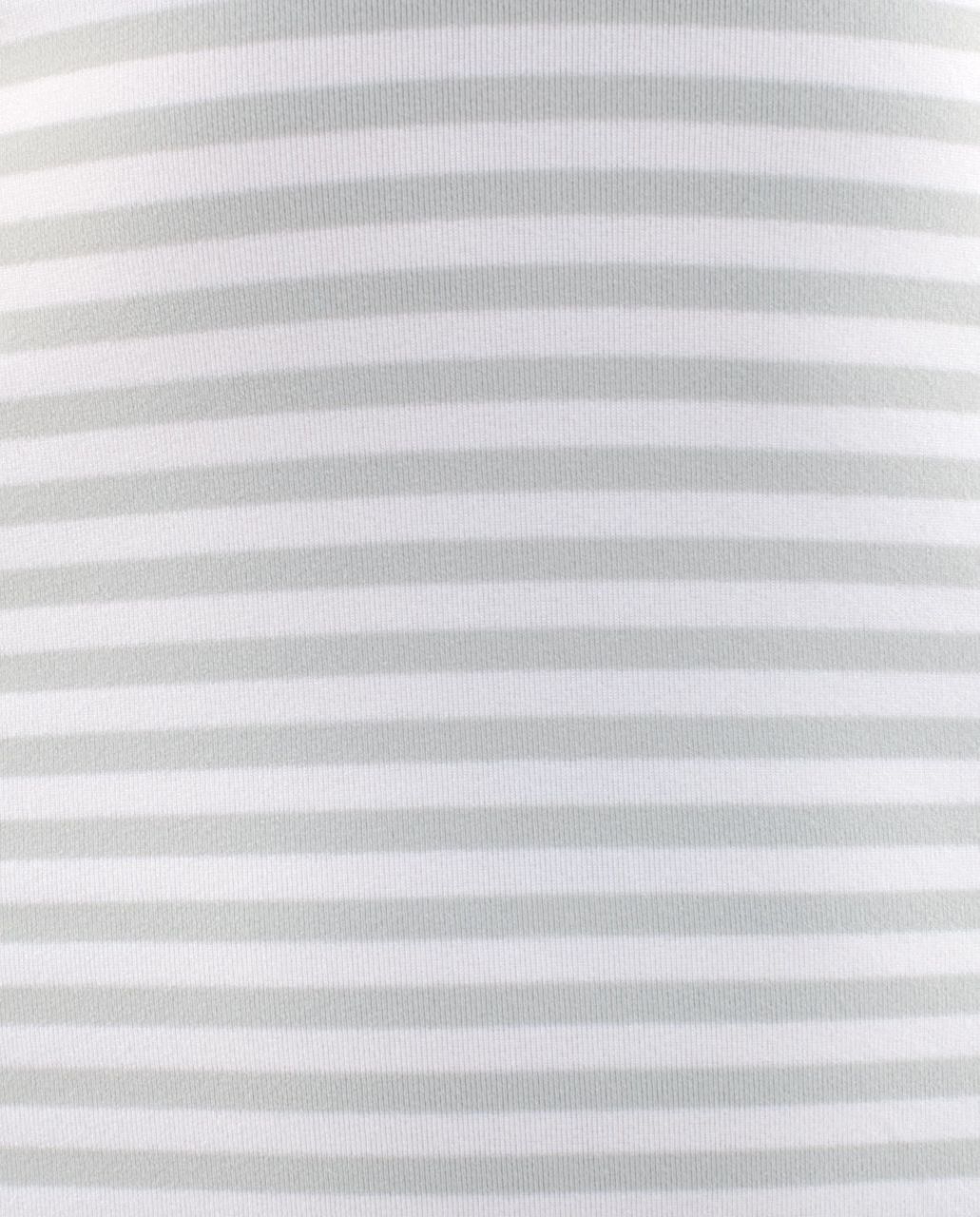 Lululemon Cool Racerback - Silver Spoon White Narrow Bold Multi Stripe