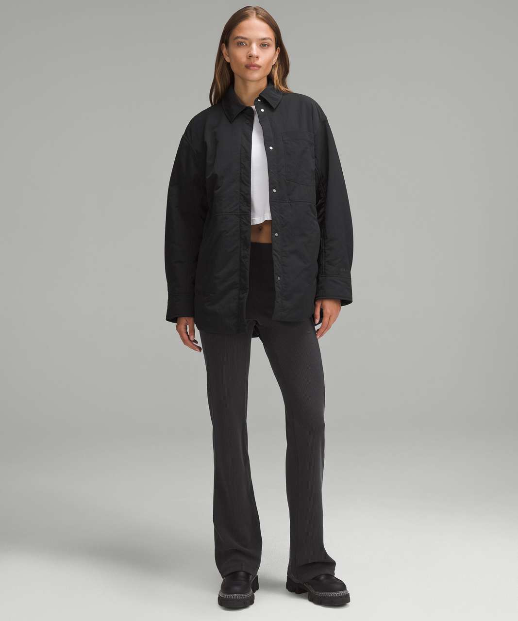 Lululemon Lightweight Insulated Shirt Jacket - Black - lulu Lululemon Lightweight Insulated Shirt Jacket - Black - lulu