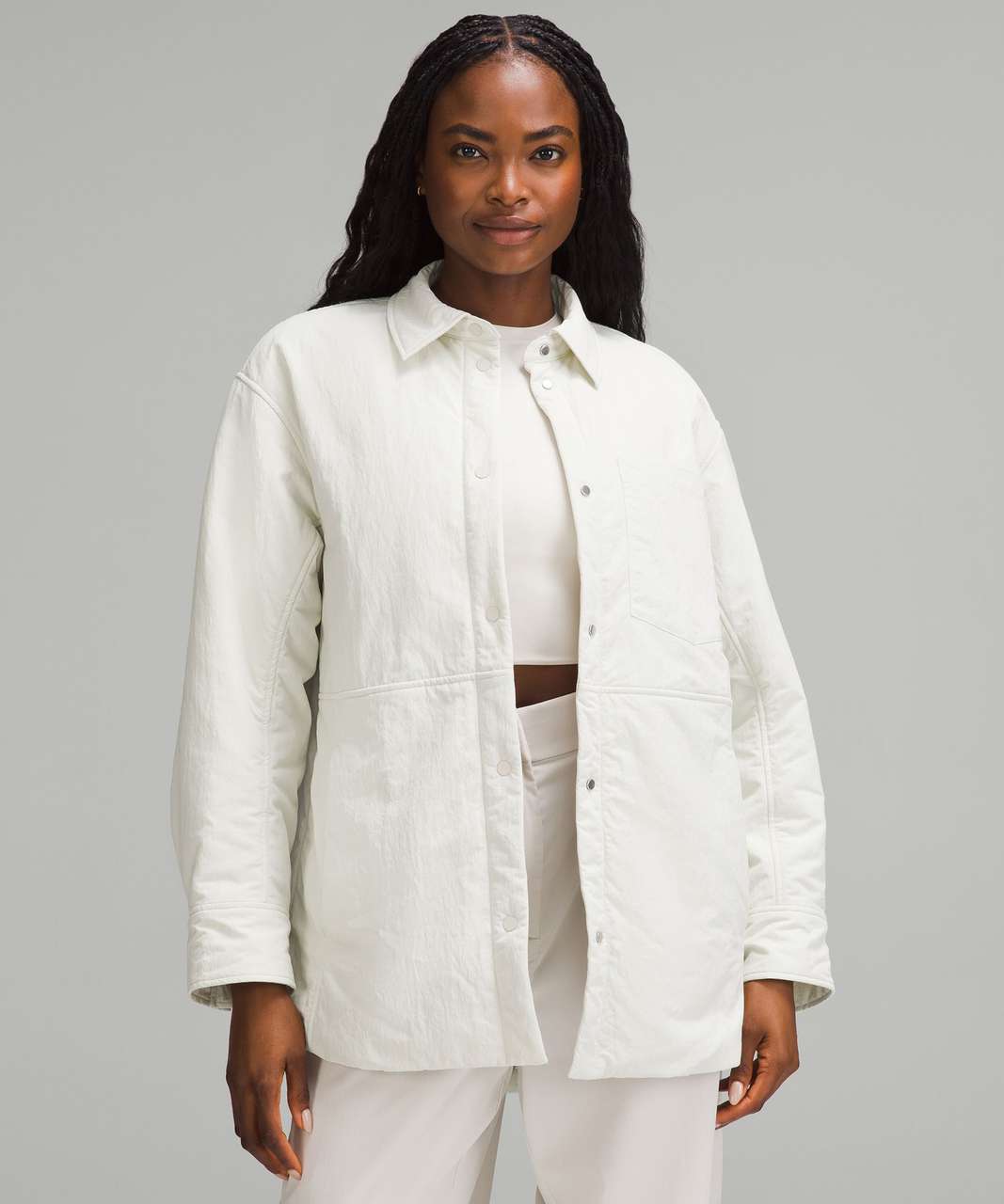 Lululemon Lightweight Insulated Shirt Jacket - Bone - lulu Lululemon Lightweight Insulated Shirt Jacket - Bone - lulu