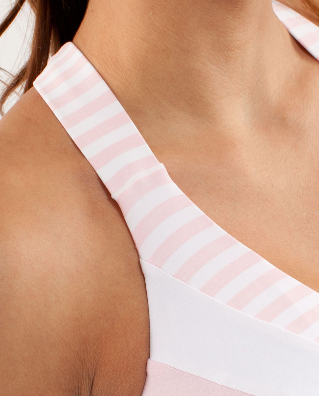 Lululemon Deep Breath Tank (First Release) - Heathered Pig Pink /  Heathered Pig Pink White Narrow Bold Multi Stripe