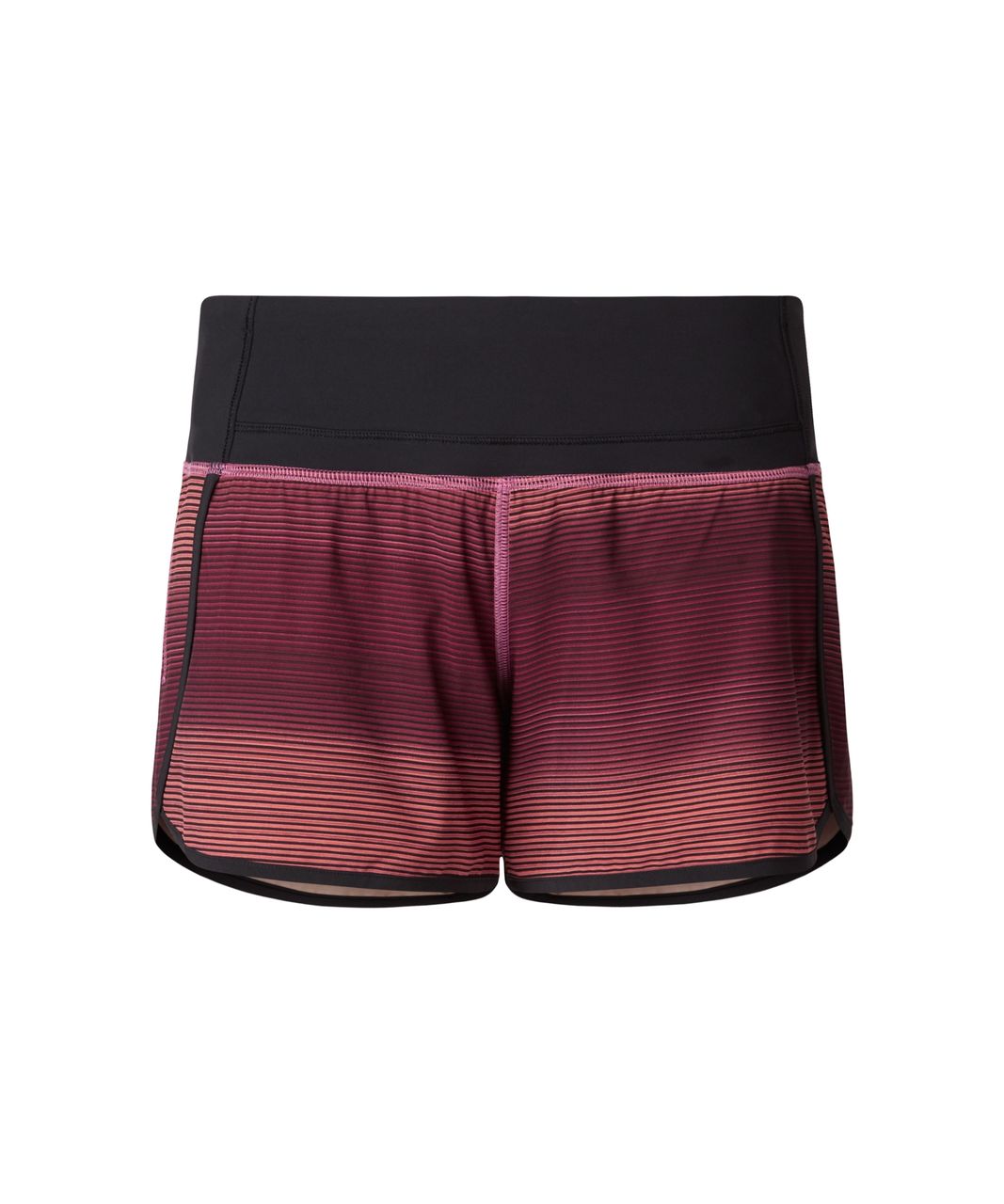 Lululemon Run Times Short *4-way Stretch 4" - Simply Radiant Pink Paradise Black / Black