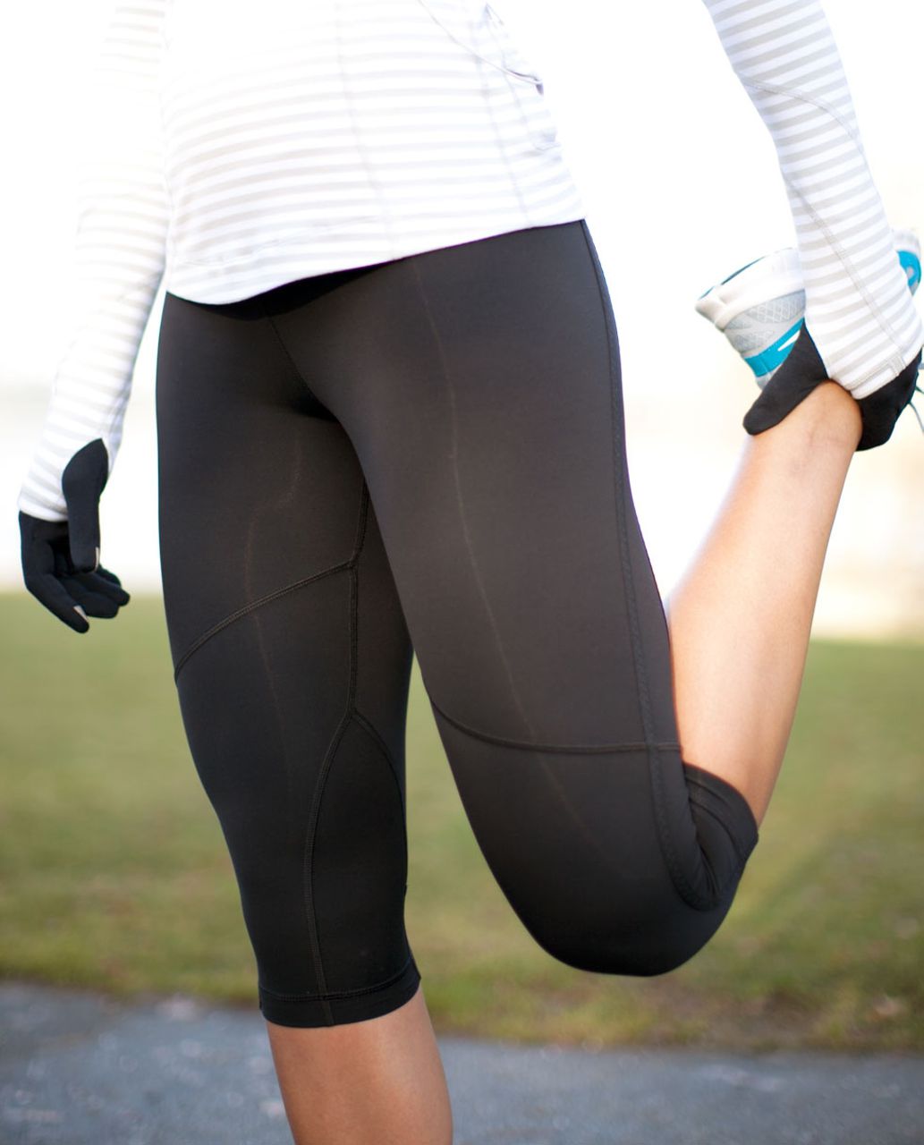 Lululemon Run:  For It Crop - Black