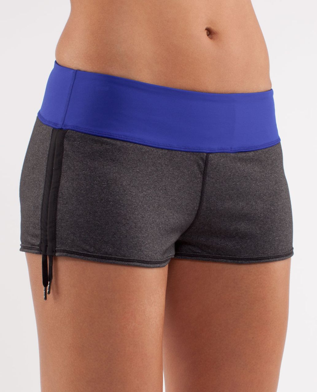 Lululemon Hot Move Short - Black /  Pigment Blue