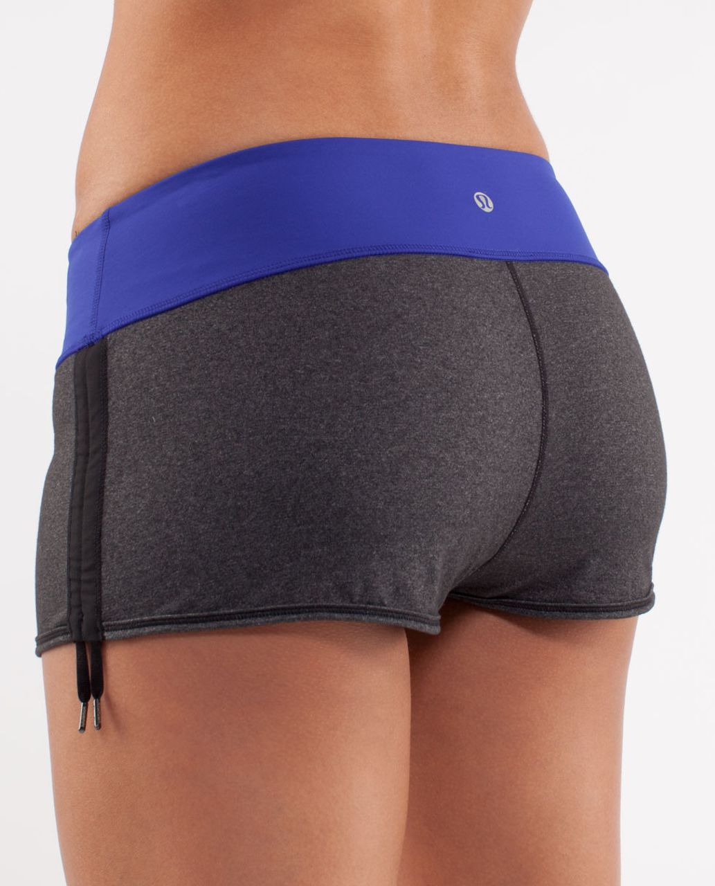 Lululemon Hot Move Short - Black /  Pigment Blue