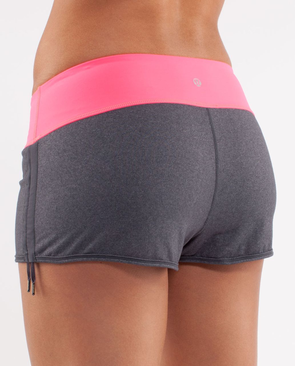 Lululemon Hot Move Short - Deep Coal /  Flash