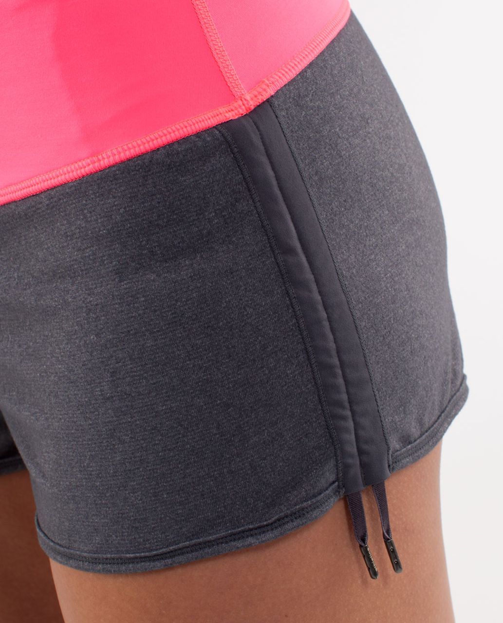 Lululemon Hot Move Short - Deep Coal /  Flash