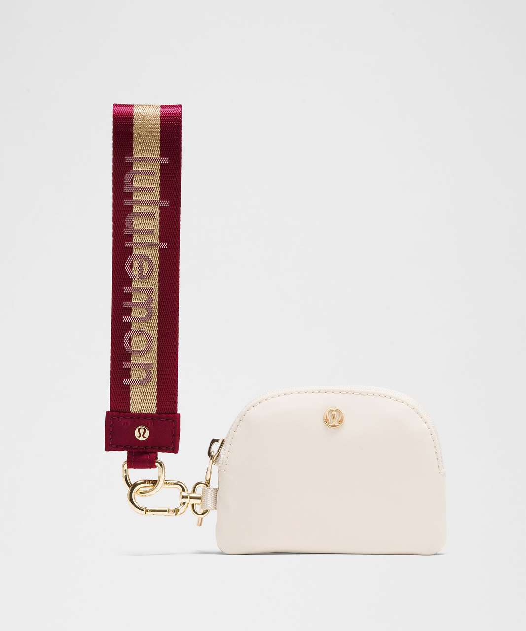 Lululemon Dual Pouch Wristlet *Wordmark - Deep Luxe / Gold Lululemon Dual Pouch Wristlet *Wordmark - Deep Luxe / Gold