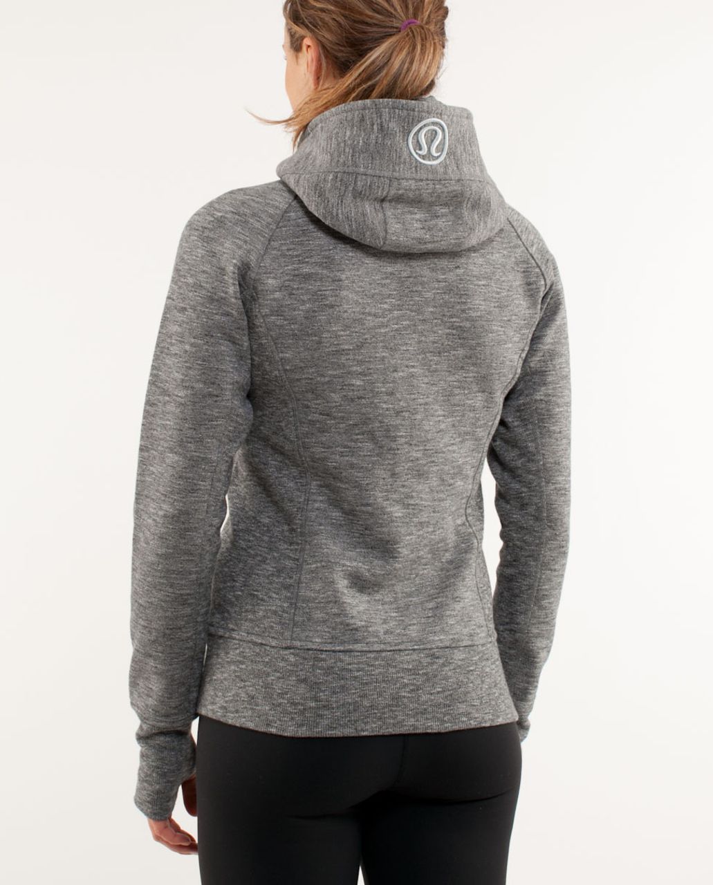 Lululemon Scuba Hoodie - Deep Coal Silver Spoon Slub Salt & Pepper