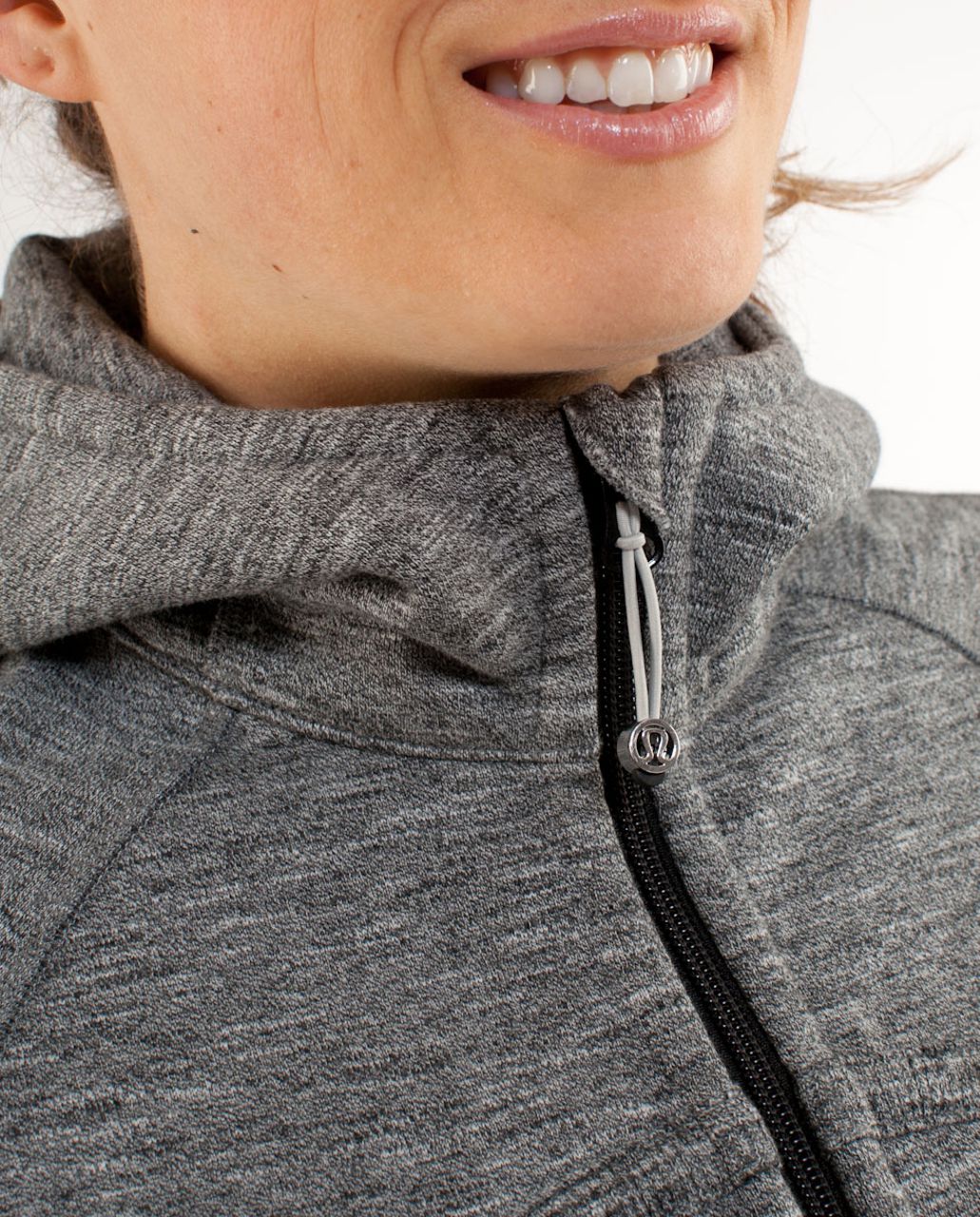 Lululemon Scuba Hoodie - Deep Coal Silver Spoon Slub Salt & Pepper