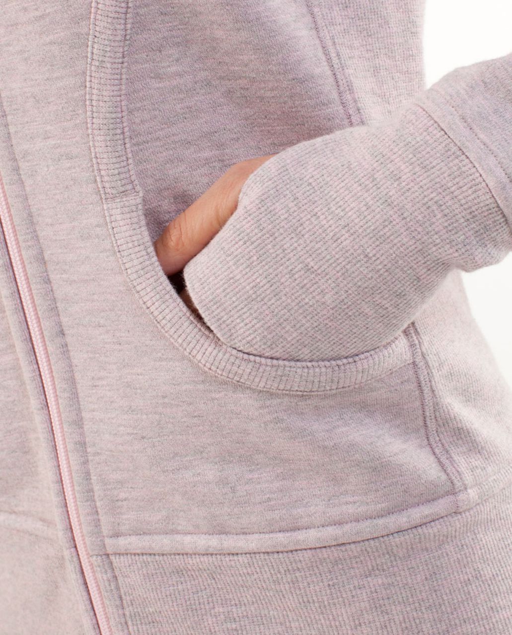 Lululemon Scuba Hoodie - Silver Spoon Pig Pink Slub Salt & Pepper