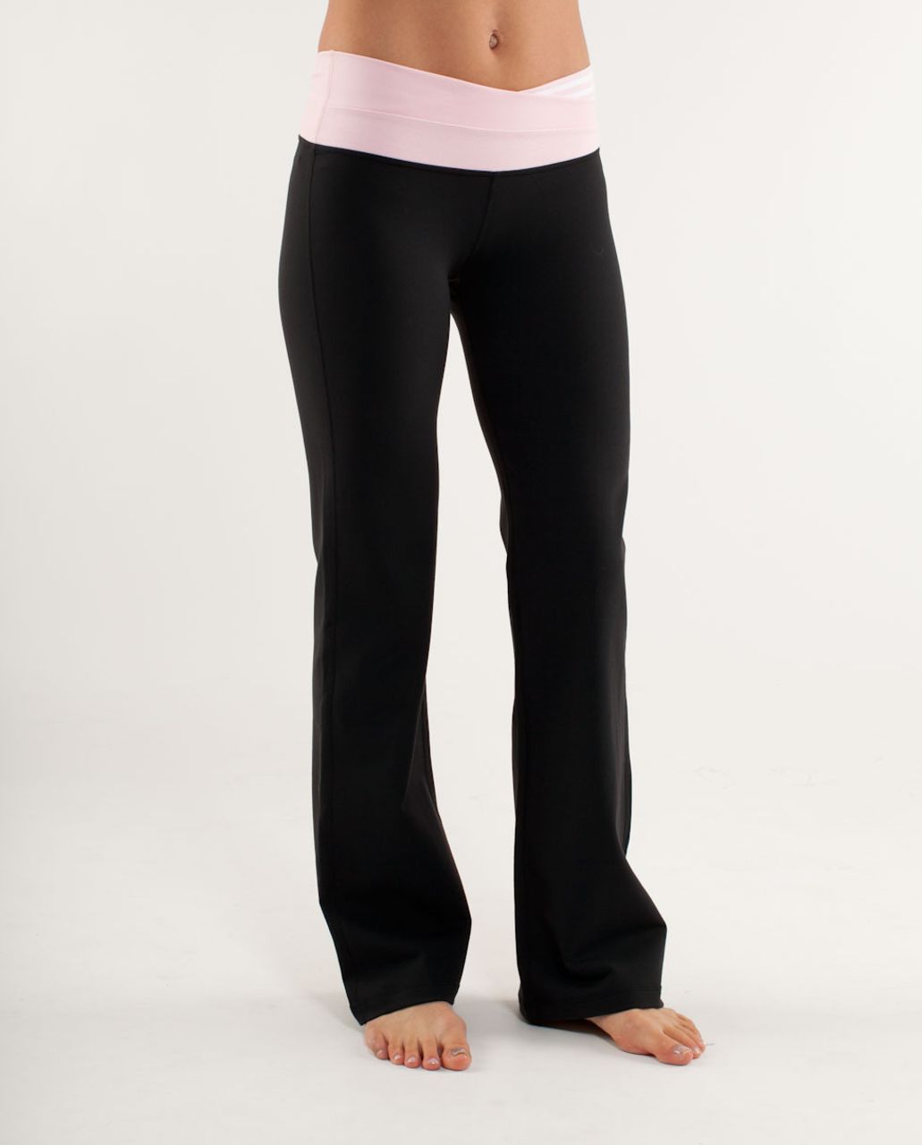 Lululemon Astro Pant (Tall) - Black /  Heathered Pig Pink White Narrow Bold Multi Stripe /  Pig Pink