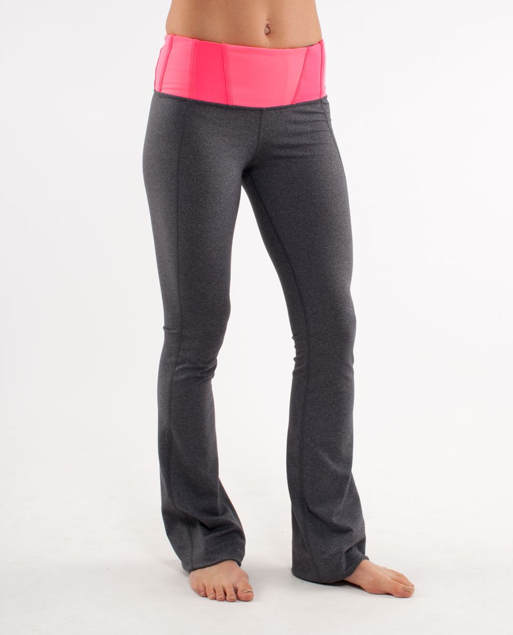 Lululemon Tadasana Pant - Heathered Coal /  Flash