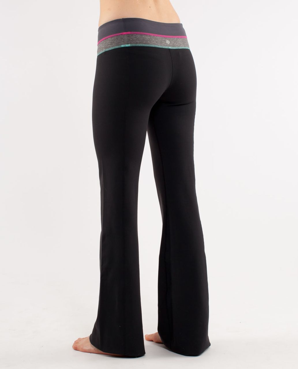 Lululemon Groove Pant (Tall) - Black /  Static Dark Classic Sport Grey /  Senorita Pink