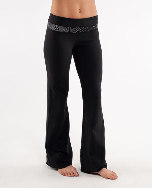 Lululemon Groove Pant (Tall) - Black / Silver Pitter Patter
